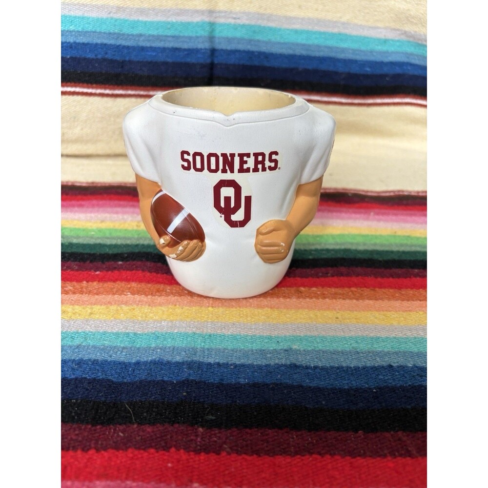 Oklahoma Sooners OU Can Cooler Sportfx Koozie White Football Jersey